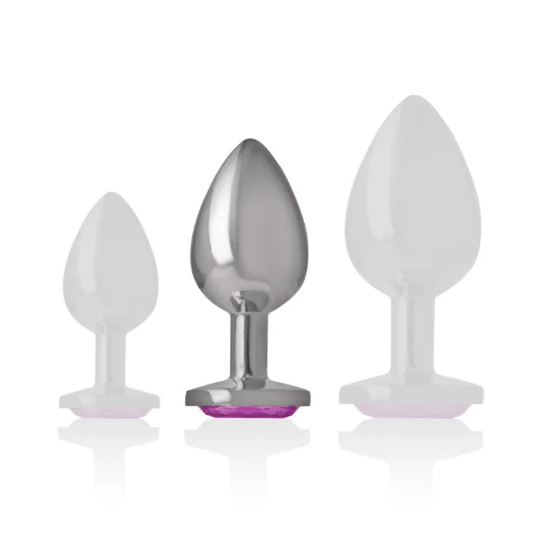 Plug Anal En Métal Avec Bijou Diamant