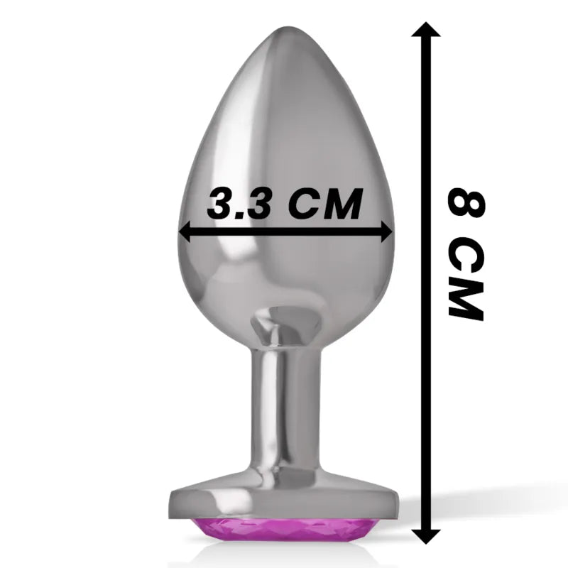 Plug Anal En Métal Avec Bijou Diamant