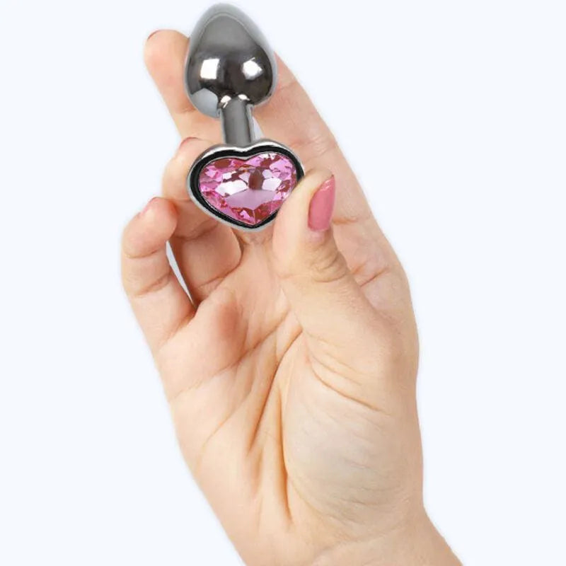 Plug Anal En Métal Rose 7 Cm