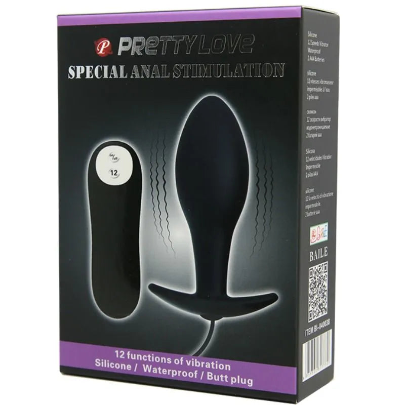 Plug Anal En Silicone Avec Vibrations Réglables