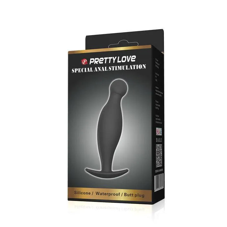 Plug Anal Ergonomique En Silicone Noir