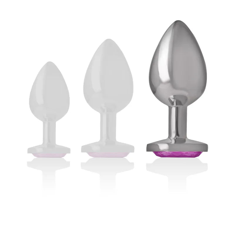 Plug Anal Métal Bijou Diamant Luxe