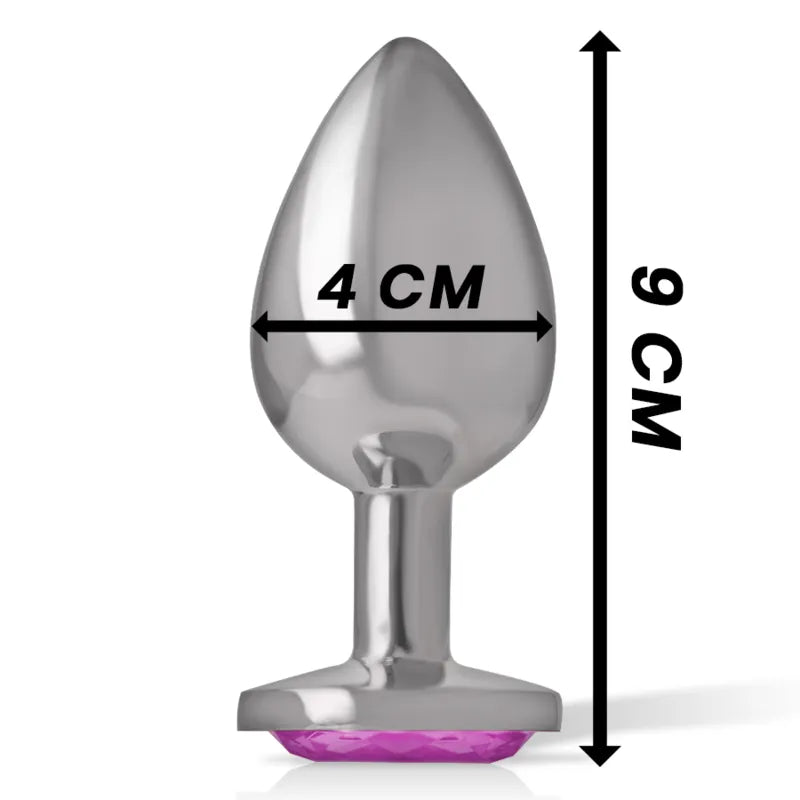 Plug Anal Métal Bijou Diamant Luxe