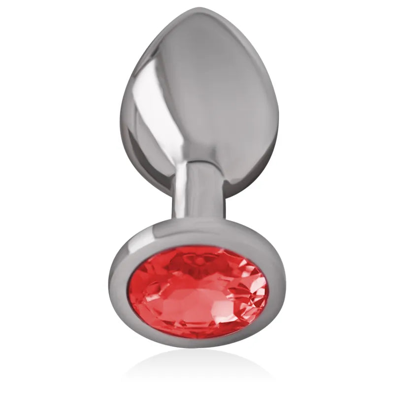 Plug Anal Métal Luxe Avec Bijou Bleu