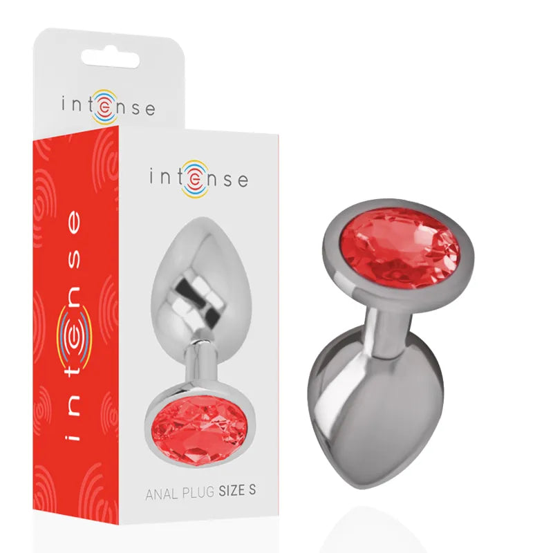 Plug Anal Métal Luxe Avec Bijou Bleu