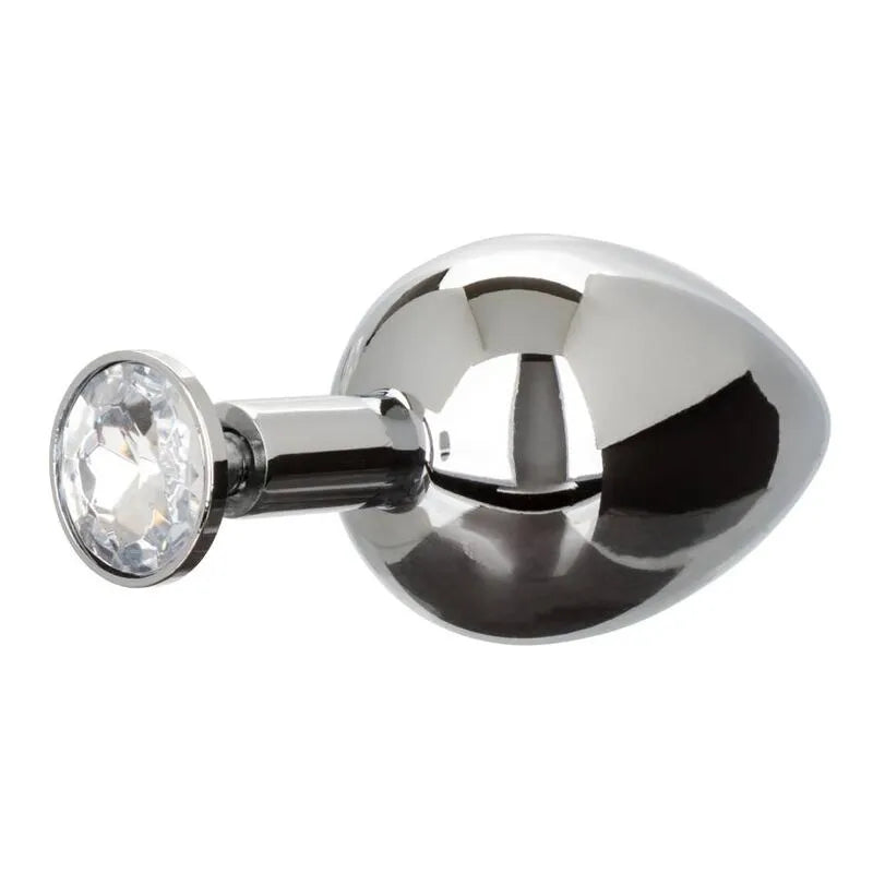Plug Anal Métal Xl Avec Rehausseur Silicone