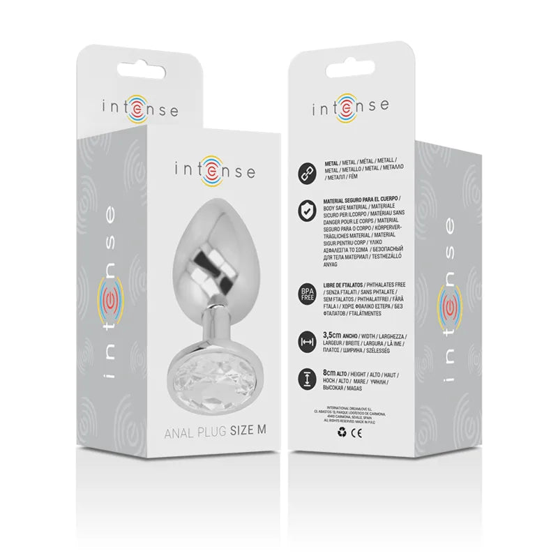 Plug Anal Métallique Luxe Bijou Diamant
