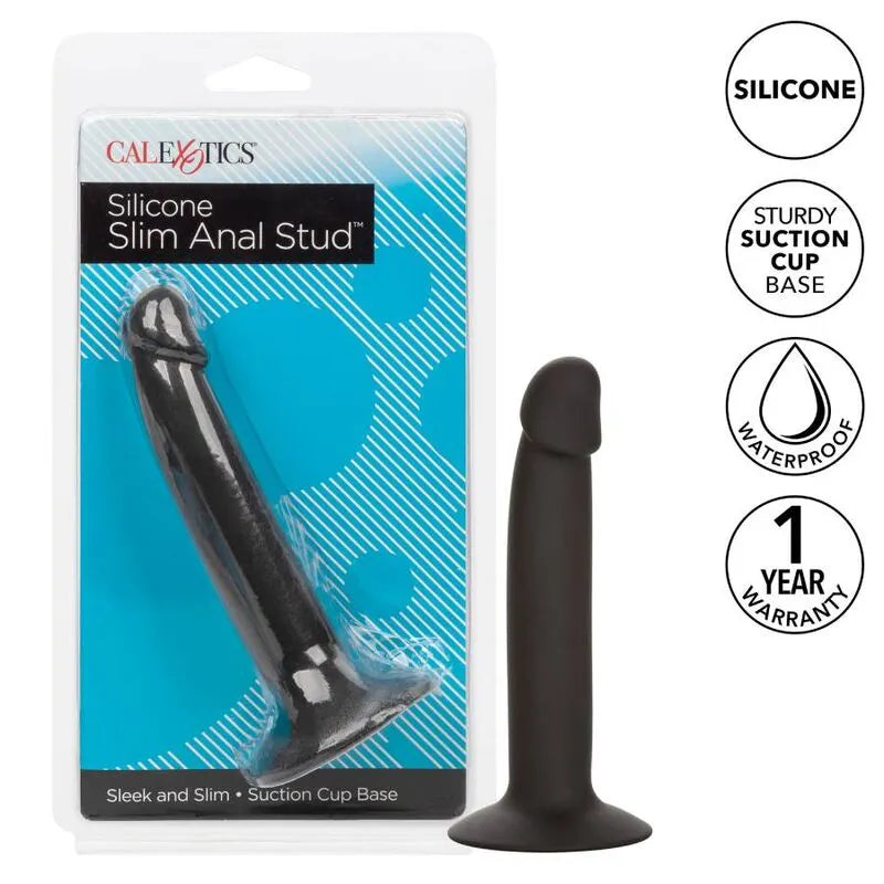 Plug Anal Mince En Silicone Avec Ventouse