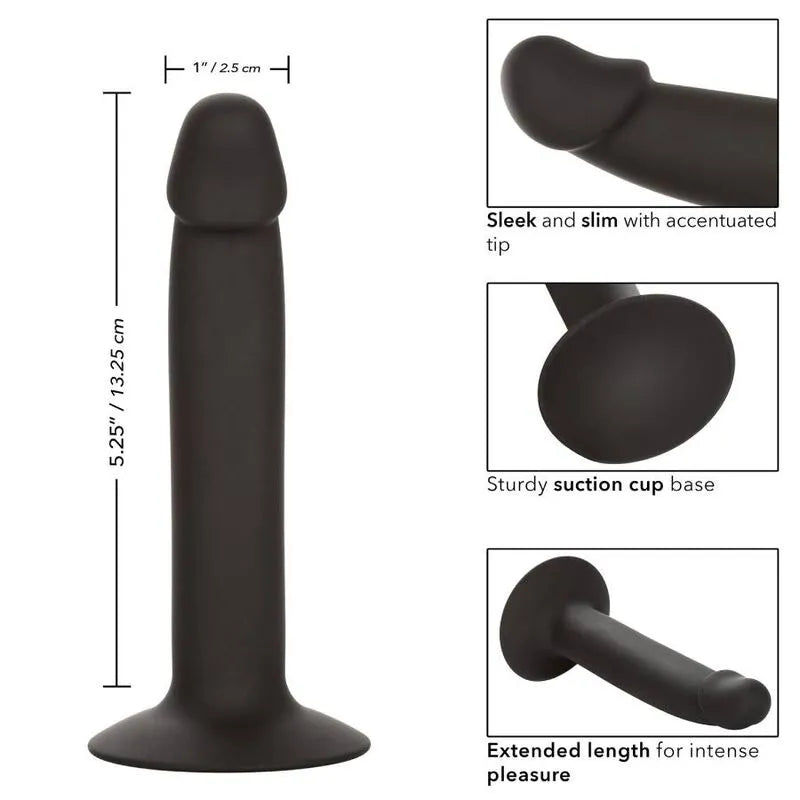 Plug Anal Mince En Silicone Avec Ventouse