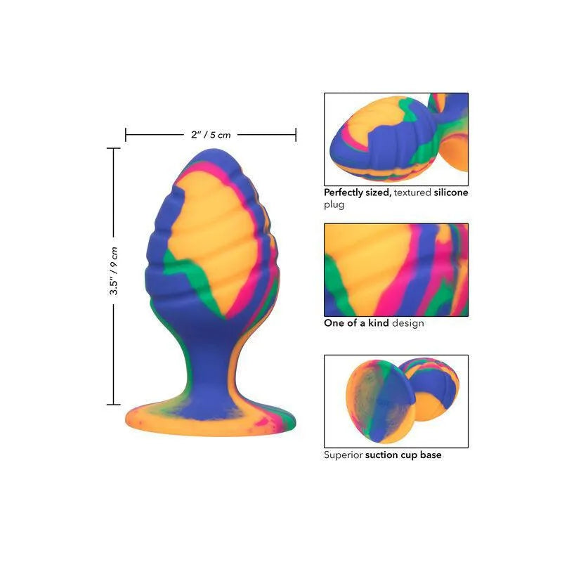 Plug Anal Tie-Dye Silicone Sans Phtalates