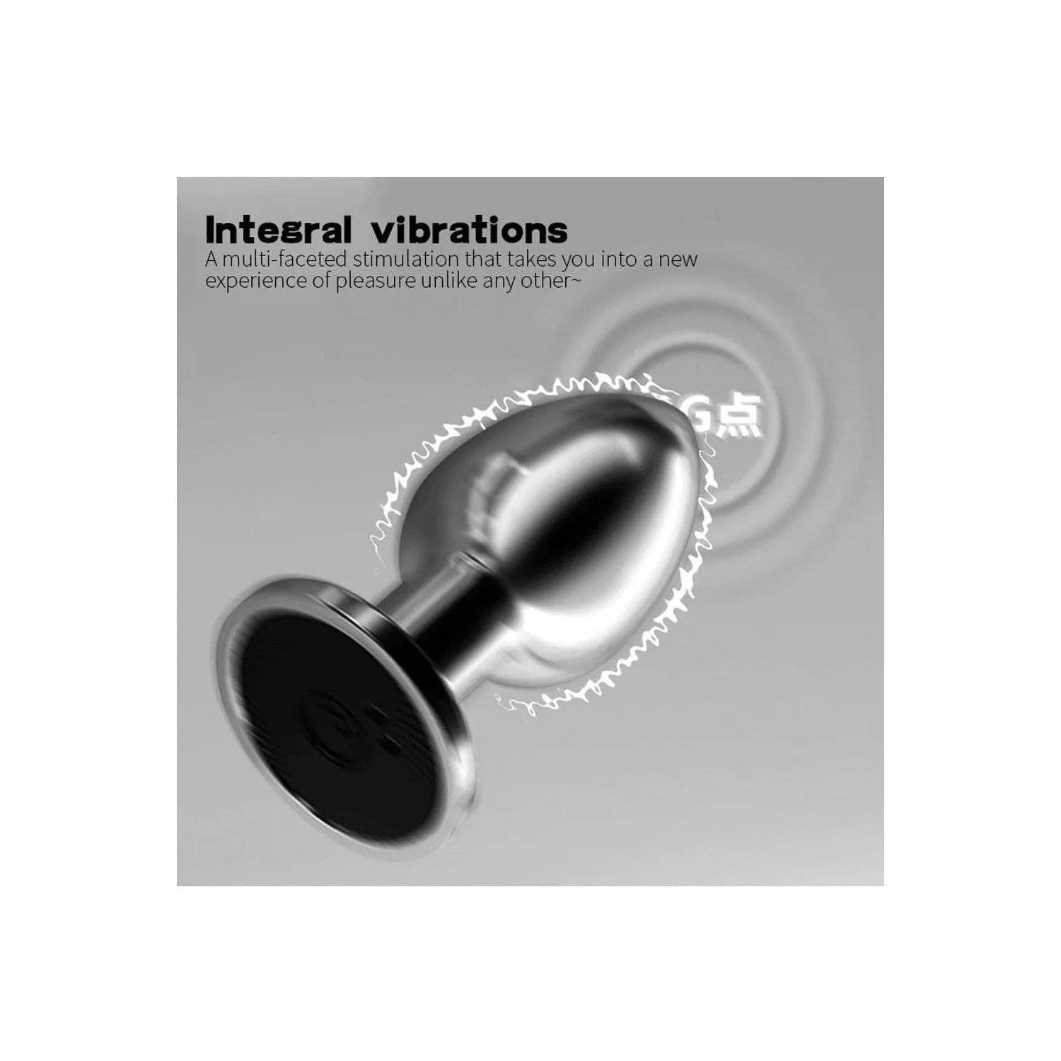 Plug Anal Vibrant En Acier Inoxydable Avec Télécommande