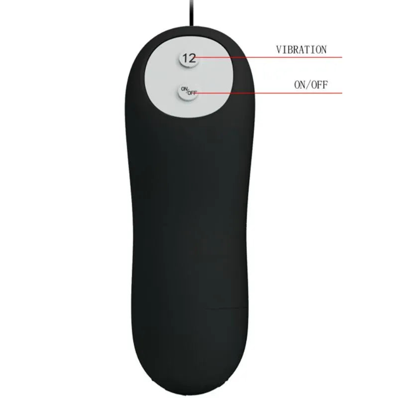 Plug Anal Vibrant En Silicone Noir