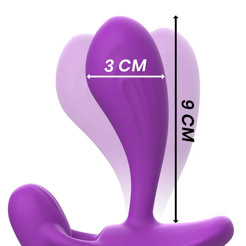 Plug Anal Vibrant Silicone Unisexe Télécommande