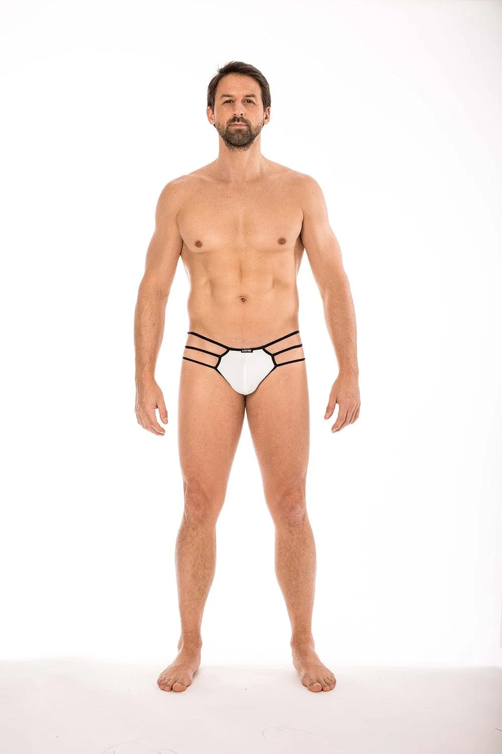 Sous-Vêtement Jock Blanc Style 3 Cordes