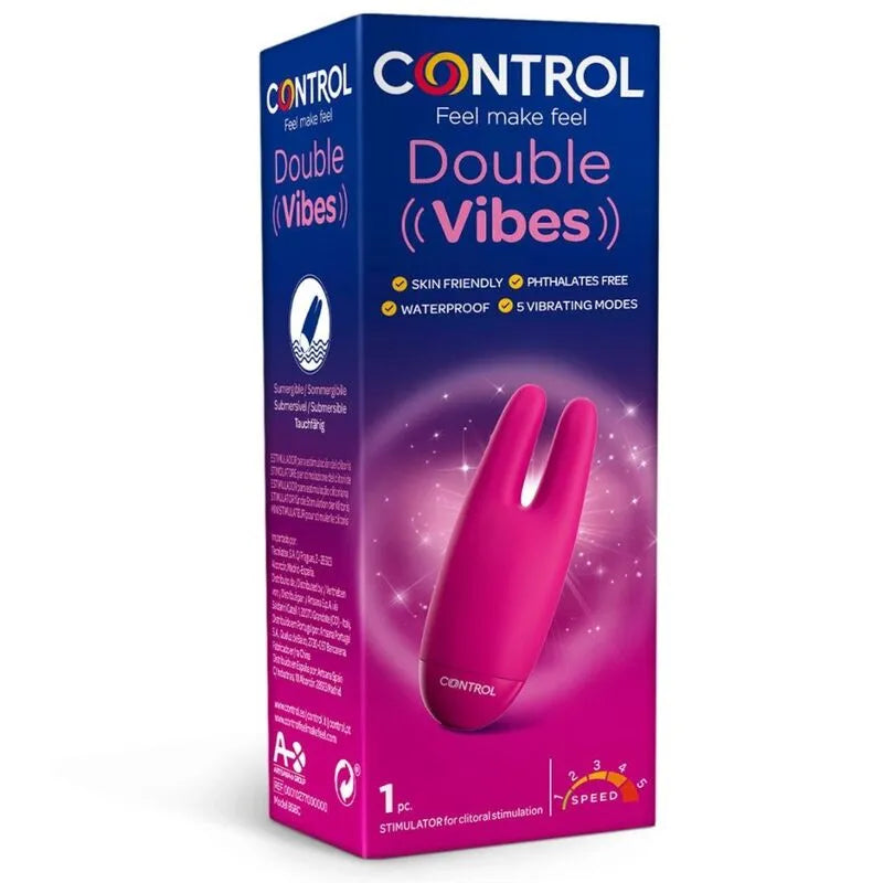 Stimulateur Clitoridien Double Vibrations Submersible Hypoallergénique