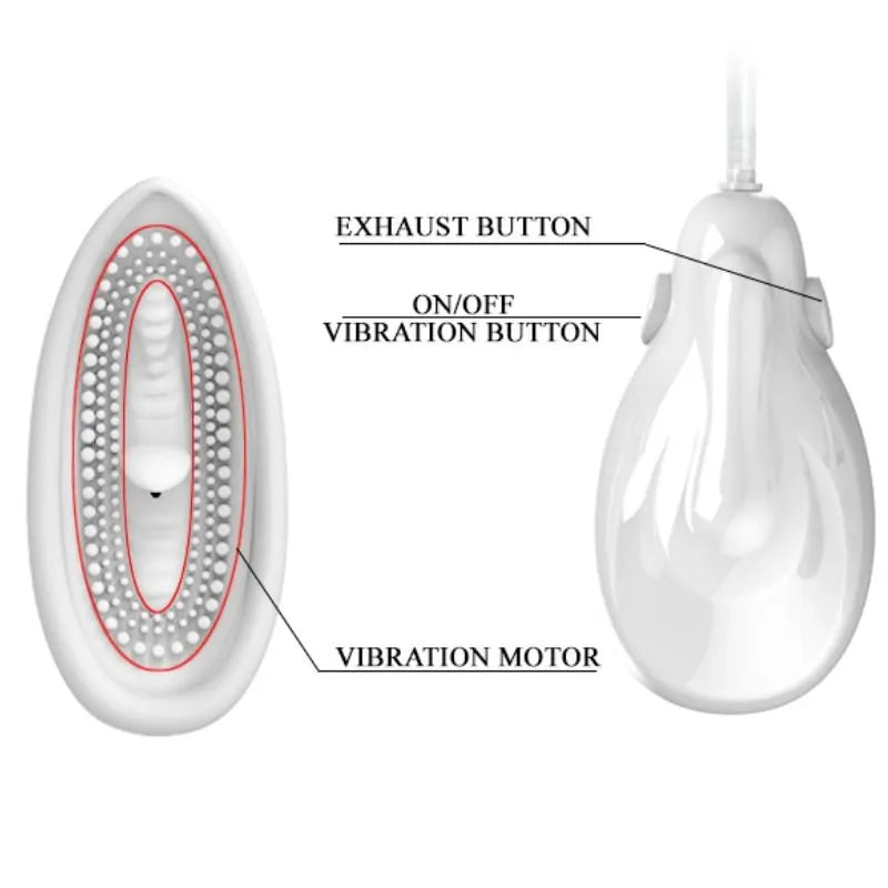 Stimulateur Clitoridien Et Mamelon Télécommandé Silicone
