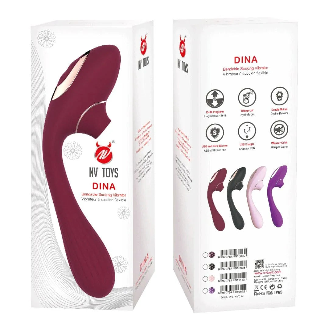 Stimulateur Clitoridien Et Vibromasseur G Waterproof Bordeaux