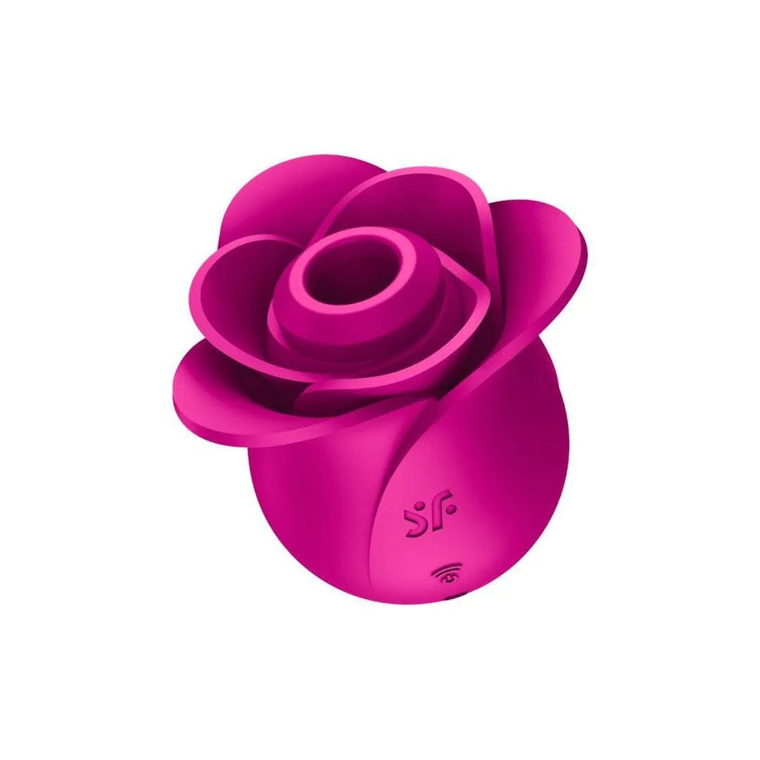Stimulateur Clitoridien Rose Silicone Ondes Pression
