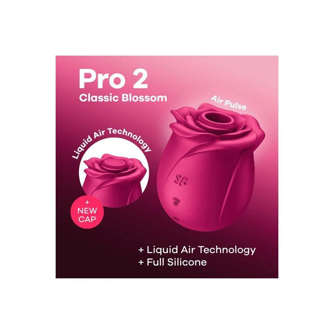 Stimulateur Clitoridien Rose Silicone Sans Contact