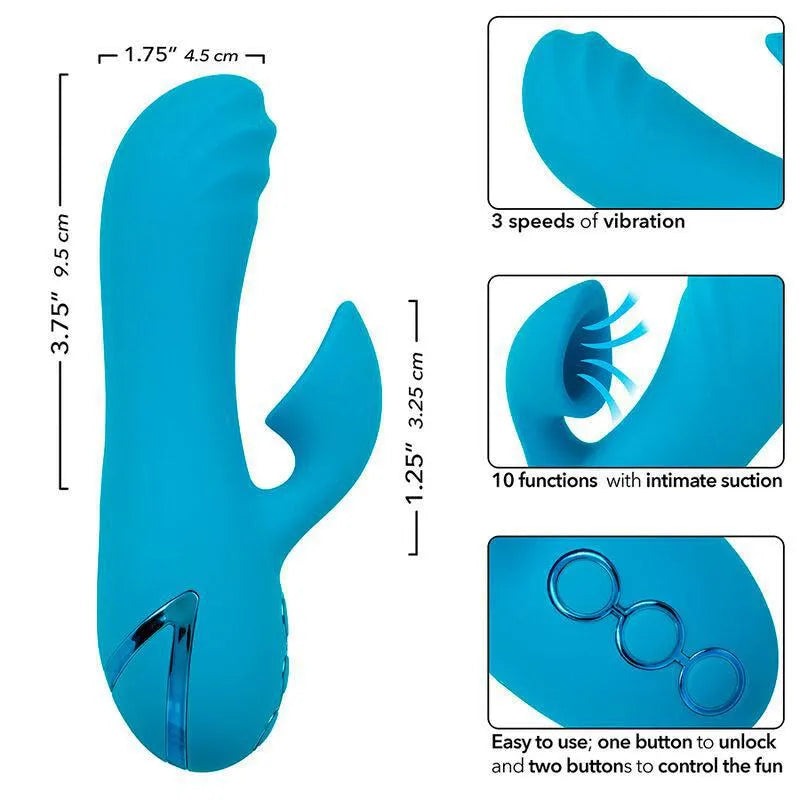 Stimulateur Vibrant Silicone Avec Aspiration Clitoridienne