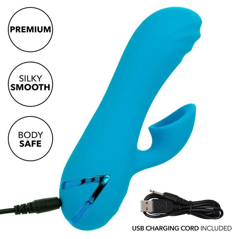 Stimulateur Vibrant Silicone Avec Aspiration Clitoridienne