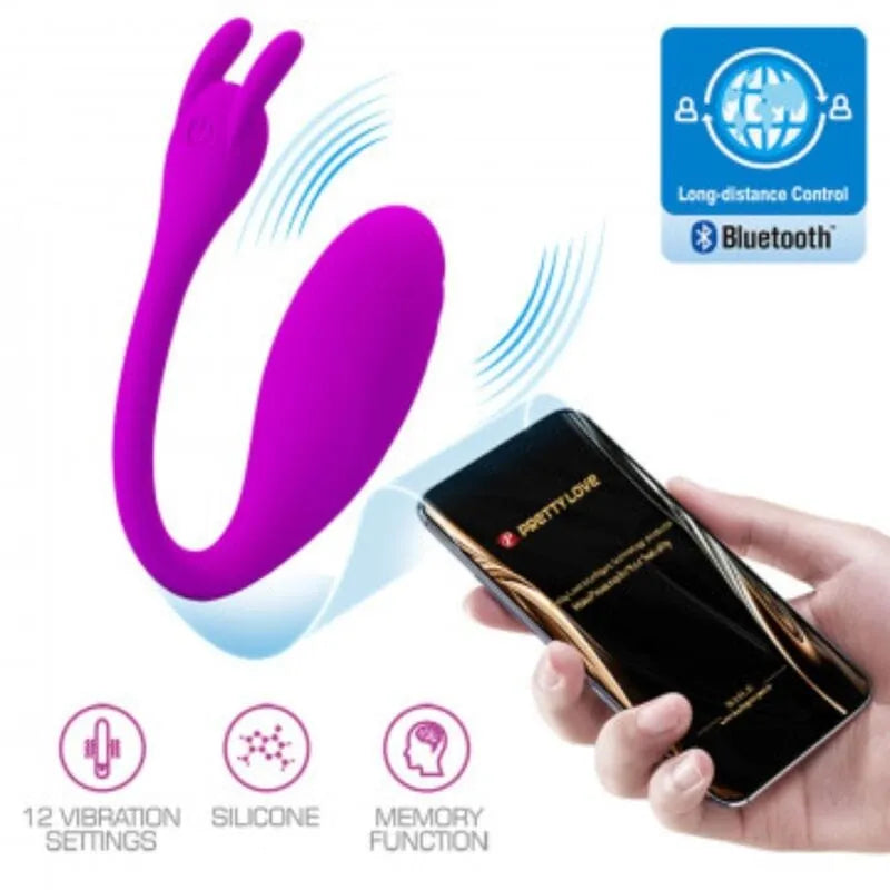 Œuf Vibrant Contrôlé Par Application Silicone Longue Distance