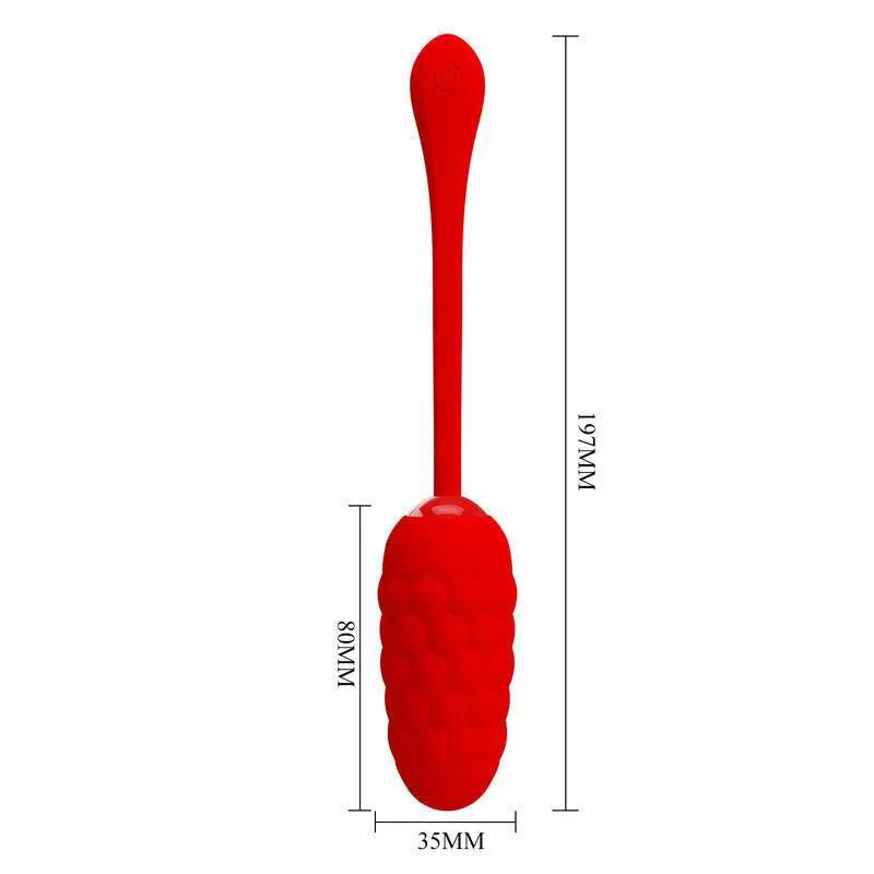 Œuf Vibrant En Silicone Rouge Rechargeable