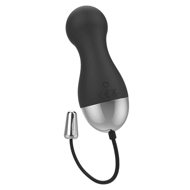Œuf Vibrant Élégant Silicone Noir Télécommandé