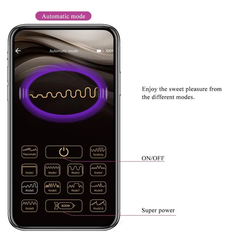 Œuf Vibrant Lilas Télécommandé Par Application