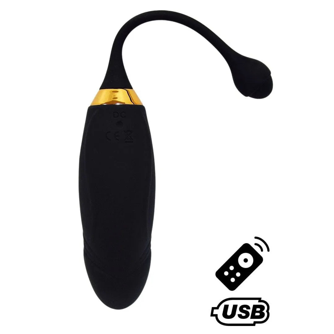 Œuf Vibrant Noir Télécommandé Pour Sensations Puissantes