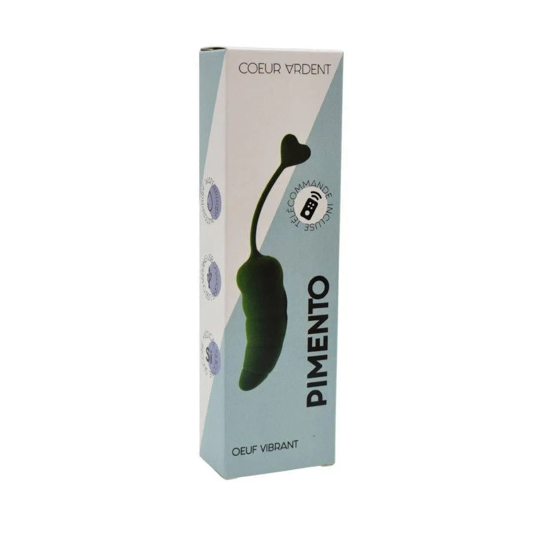 Œuf Vibrant Piment Télécommandé Silicone Waterproof