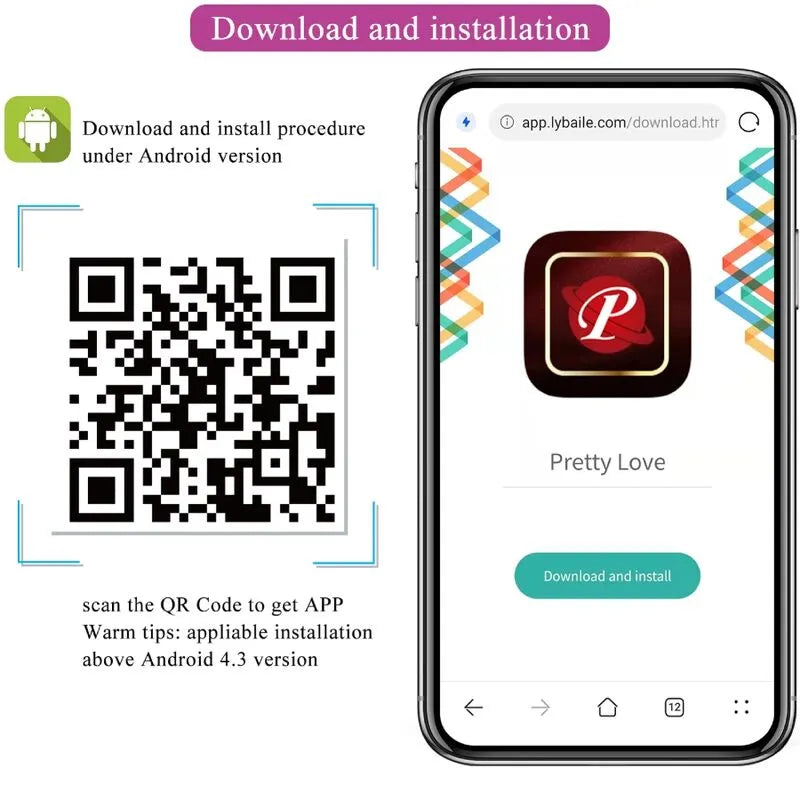 Œuf Vibrant Rose Avec Application Smartphone