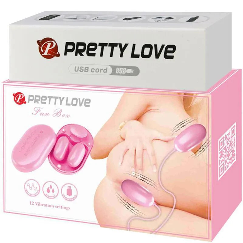 Œuf Vibrant Rose Télécommande Filaire 12 Modes