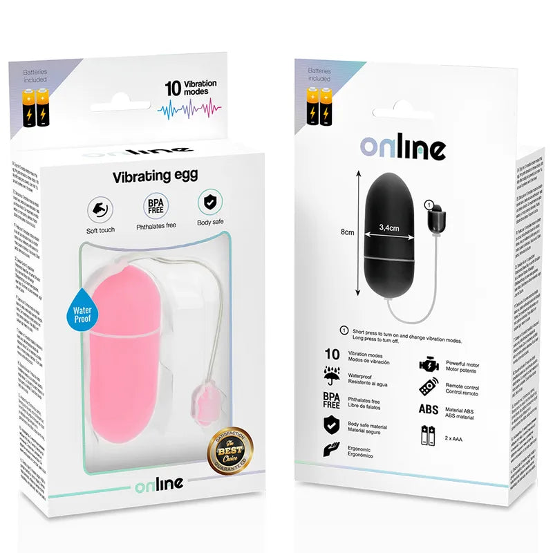 Œuf Vibrant Silicone Doux 10 Modes