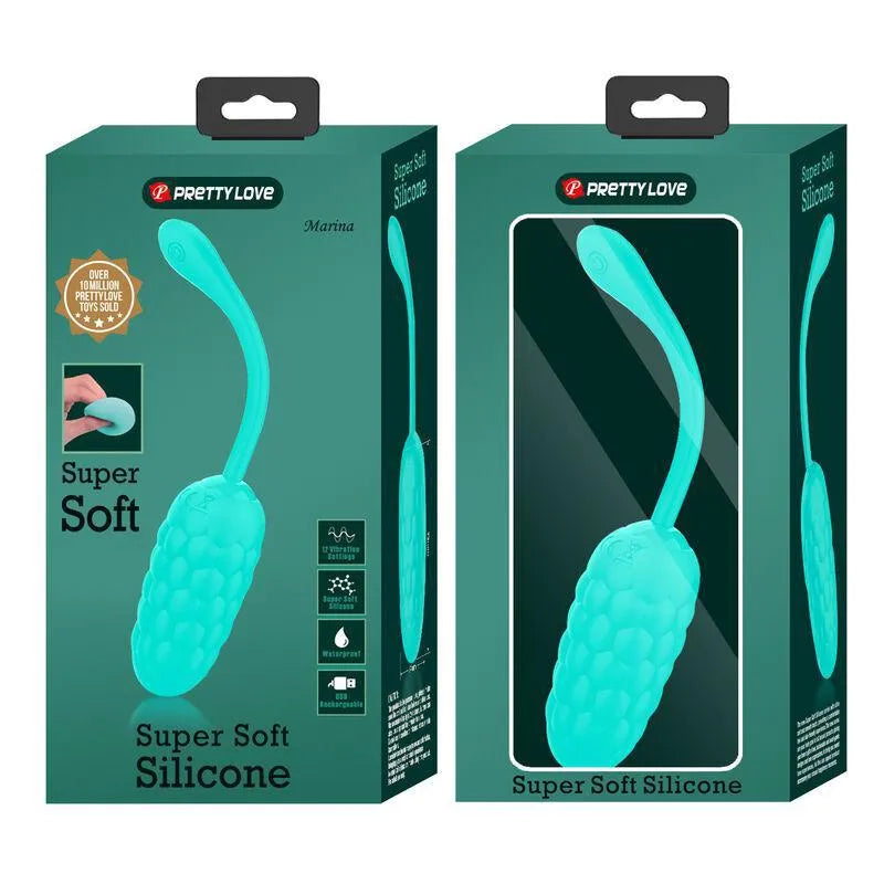 Œuf Vibrant Silicone Vert Aqua 12 Fonctions