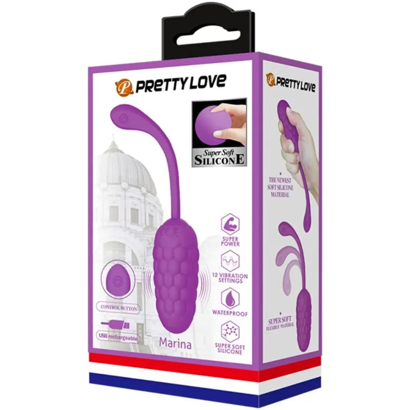 Œuf Vibrant Silicone Violet 12 Fonctions
