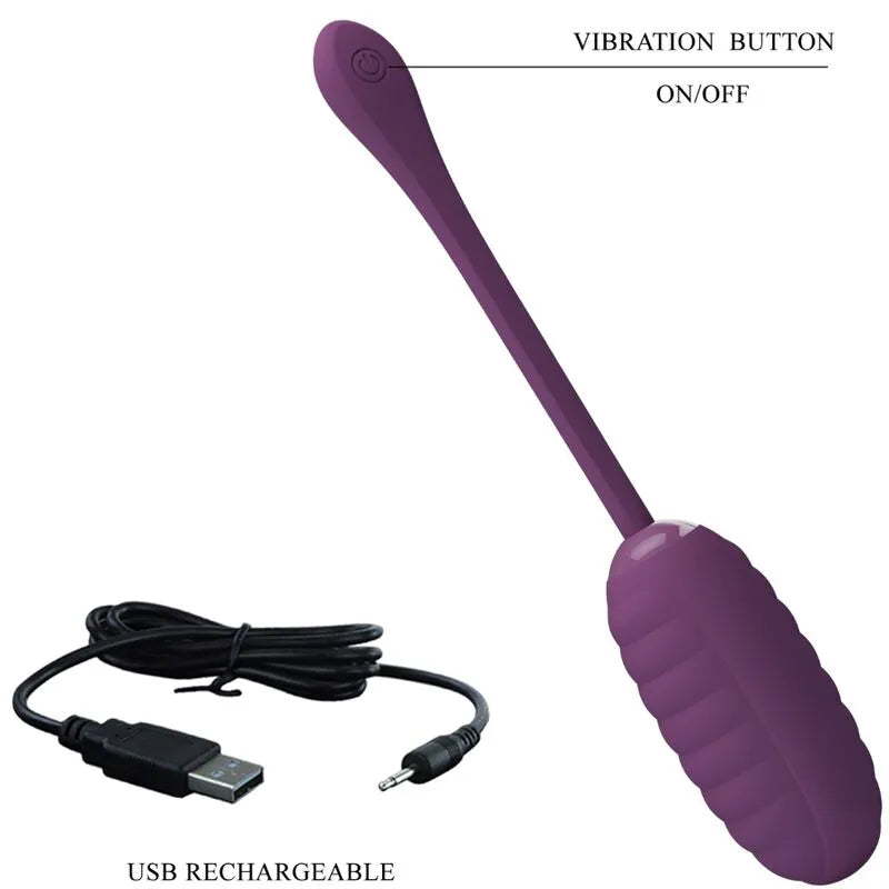Œuf Vibrant Silicone Violet Contrôle Smartphone
