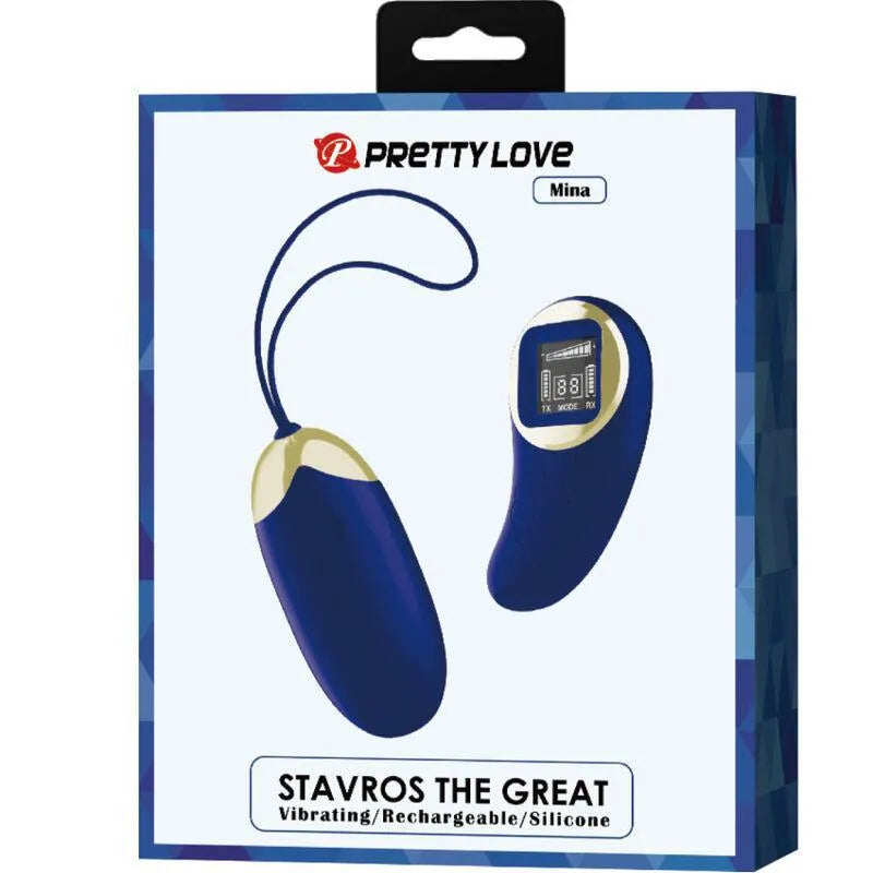 Œuf Vibrant Télécommandé Silicone Bleu
