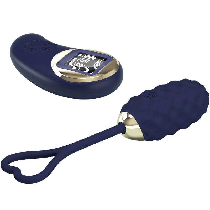 Œuf Vibrant Télécommandé Silicone Bleu