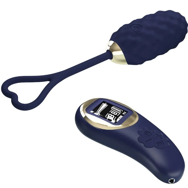 Œuf Vibrant Télécommandé Silicone Bleu
