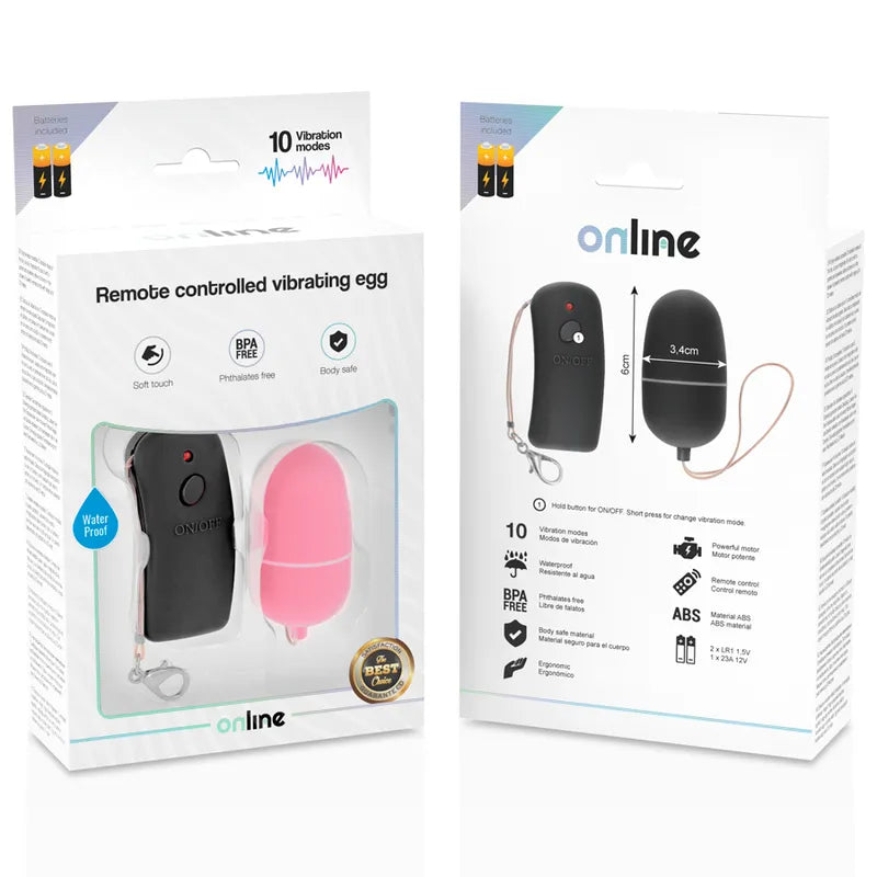 Œuf Vibrant Télécommandé Étanche Sans Phtalates