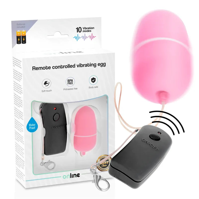 Œuf Vibrant Télécommandé Étanche Sans Phtalates
