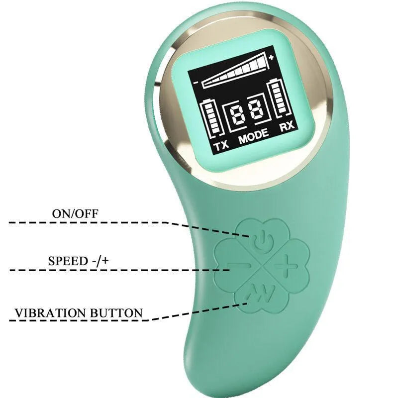 Œuf Vibrant Télécommandé Vert Silicone