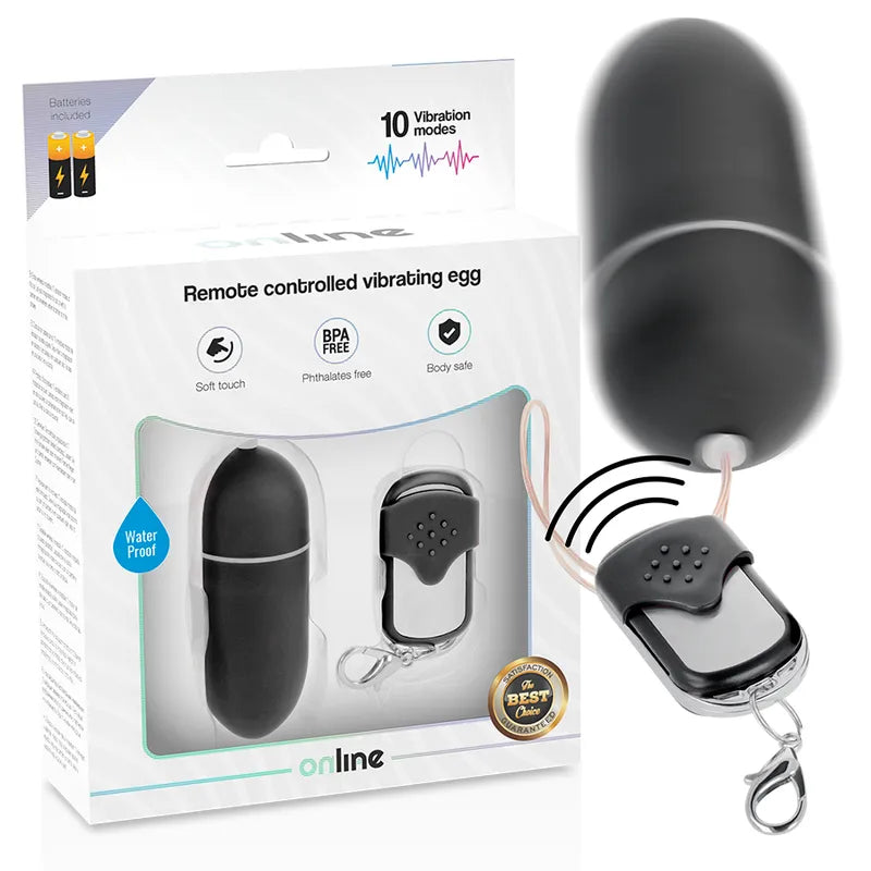 Œuf Vibrant Étanche À Télécommande 10 Modes