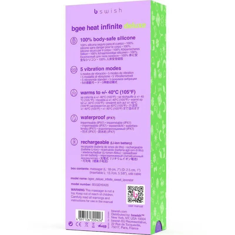 Vibromasseur Chauffant Silicone Étanche Rechargeable