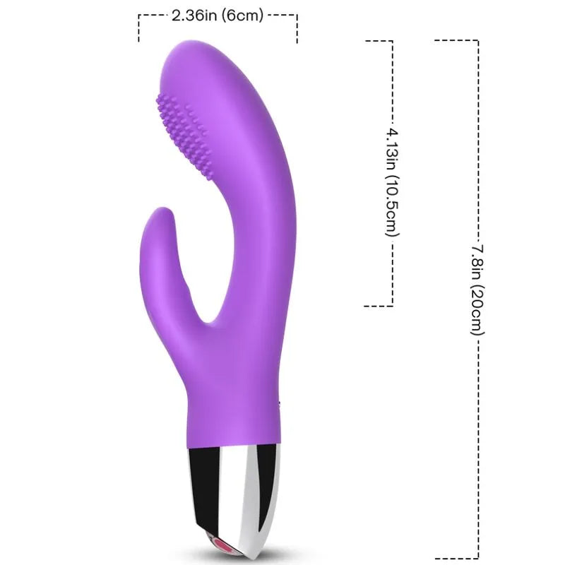 Vibromasseur Clitoridien Point G Silicone Étanche