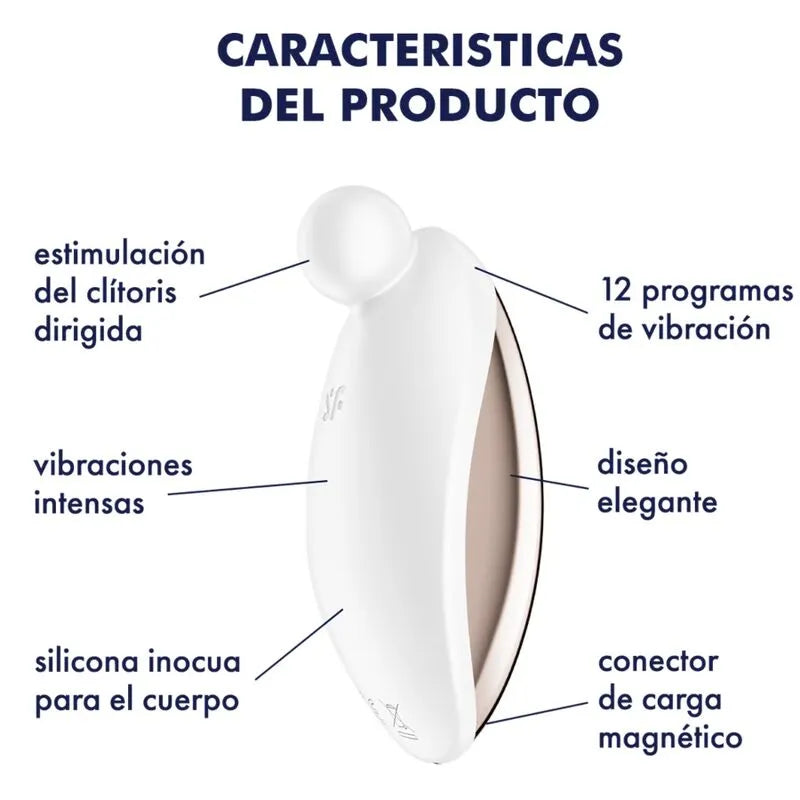 Vibromasseur Clitoridien Silicone Brillant Satisfyer