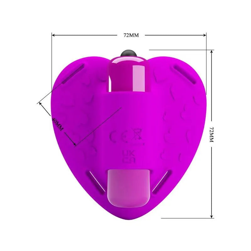 Vibromasseur Clitoridien Silicone Violet 10 Fonctions