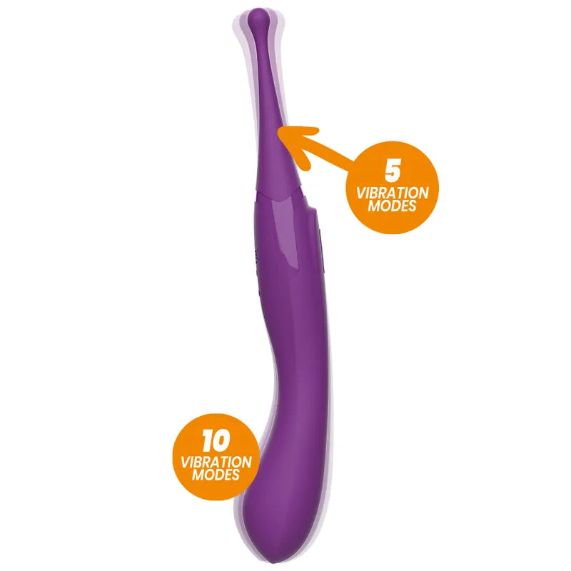 Vibromasseur Clitoridien Étanche Silicone Rechargeable