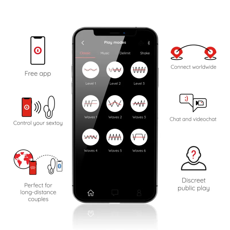Vibromasseur Couples Oninder™ Denver Connecté Application